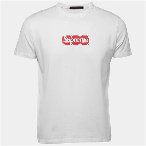 louis vuitton supreme shirt retail price|Supreme x Louis Vuitton Box Logo Tee White Men's .